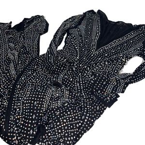 BANJUL Black Rhinestone Dress